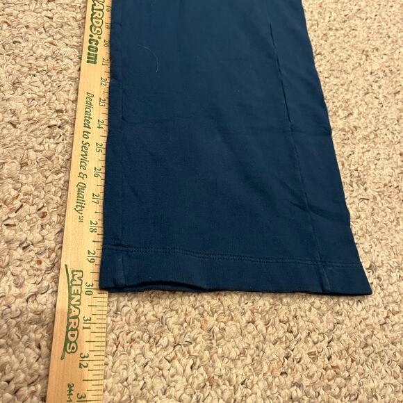 American Giant Women's Luxe Sweatpants Sz L Wide Leg Blue Casual Gym Lounge - Picture 3 of 5